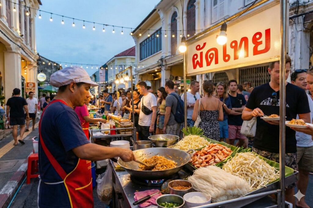 Pad Thai at Phuket old town
