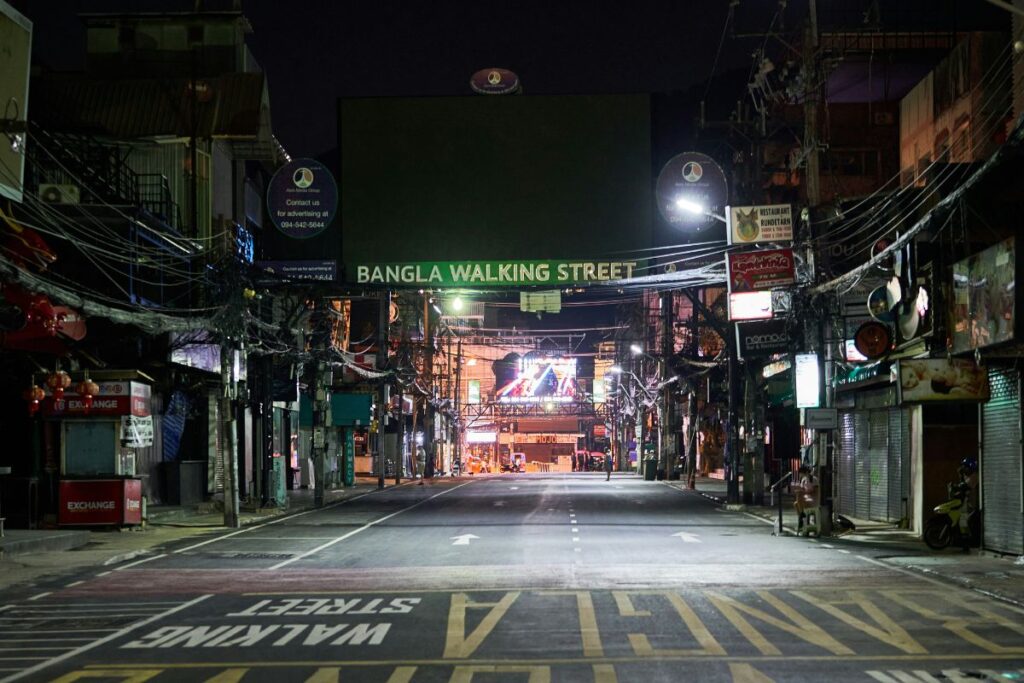 Bangla road at night