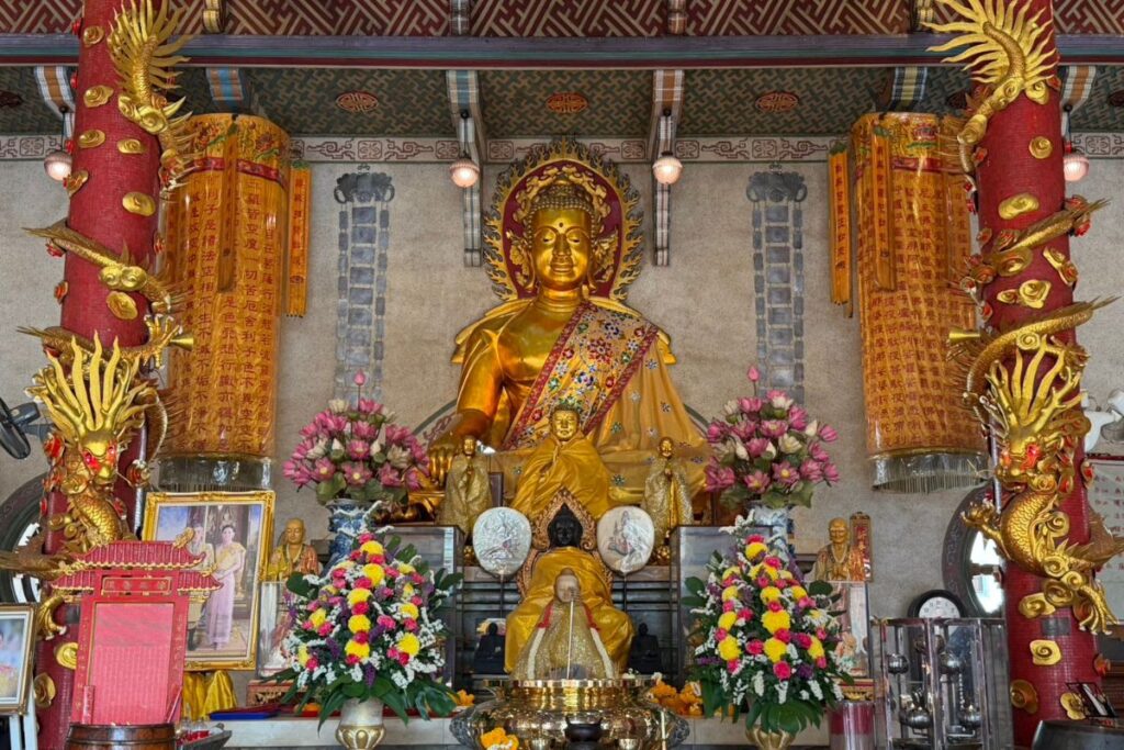 Golden buddhist statue
