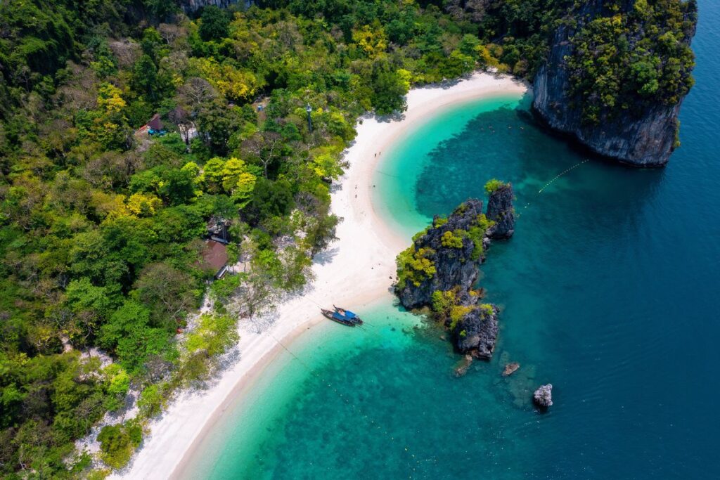 Phi Phi island bird eye view