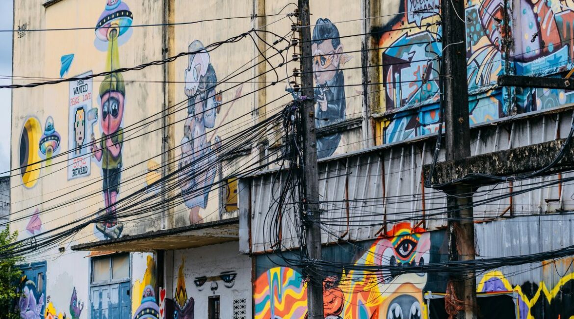 Phuket old town graffiti