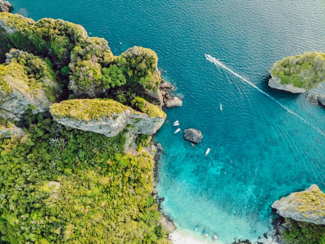 Panoramic view of Phi Phi Island