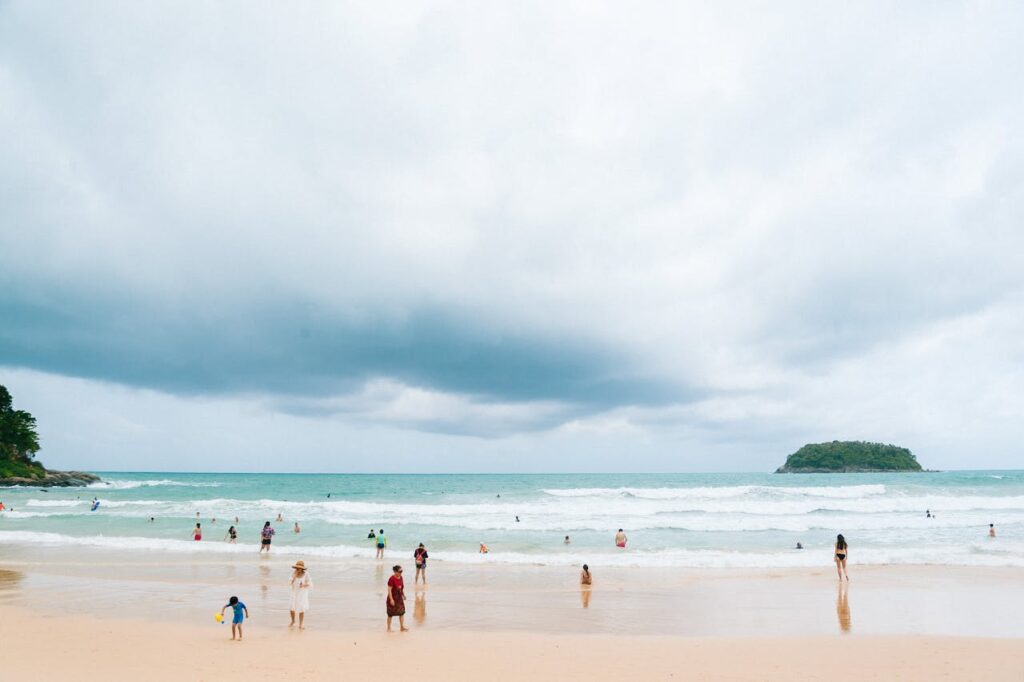 Kata Beach cloudy sky