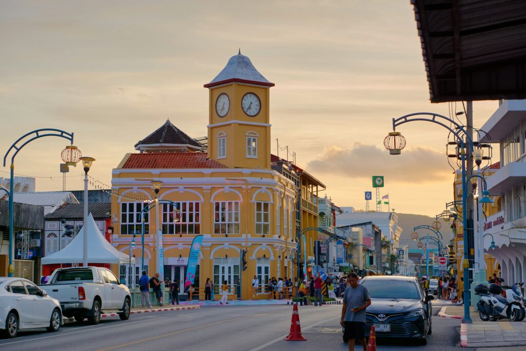 Phuket Old Town clock tower